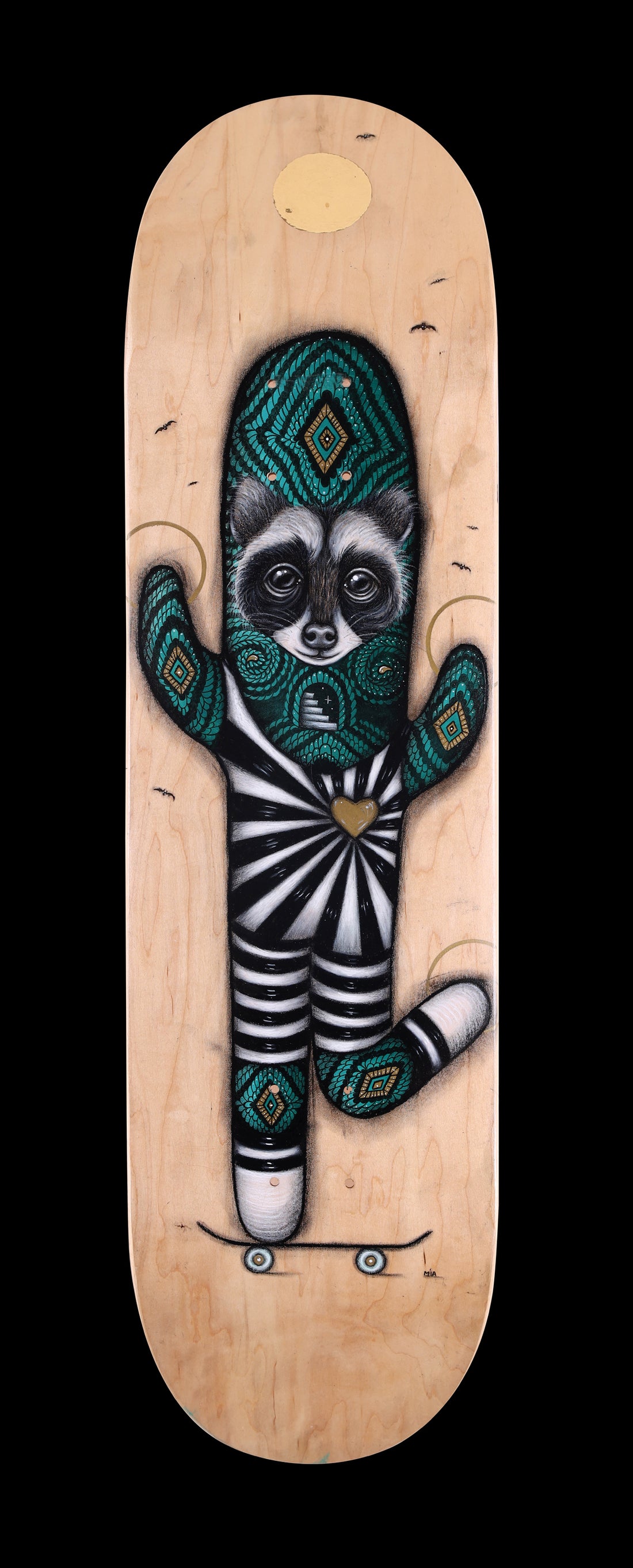 Raccoon Under the Moon