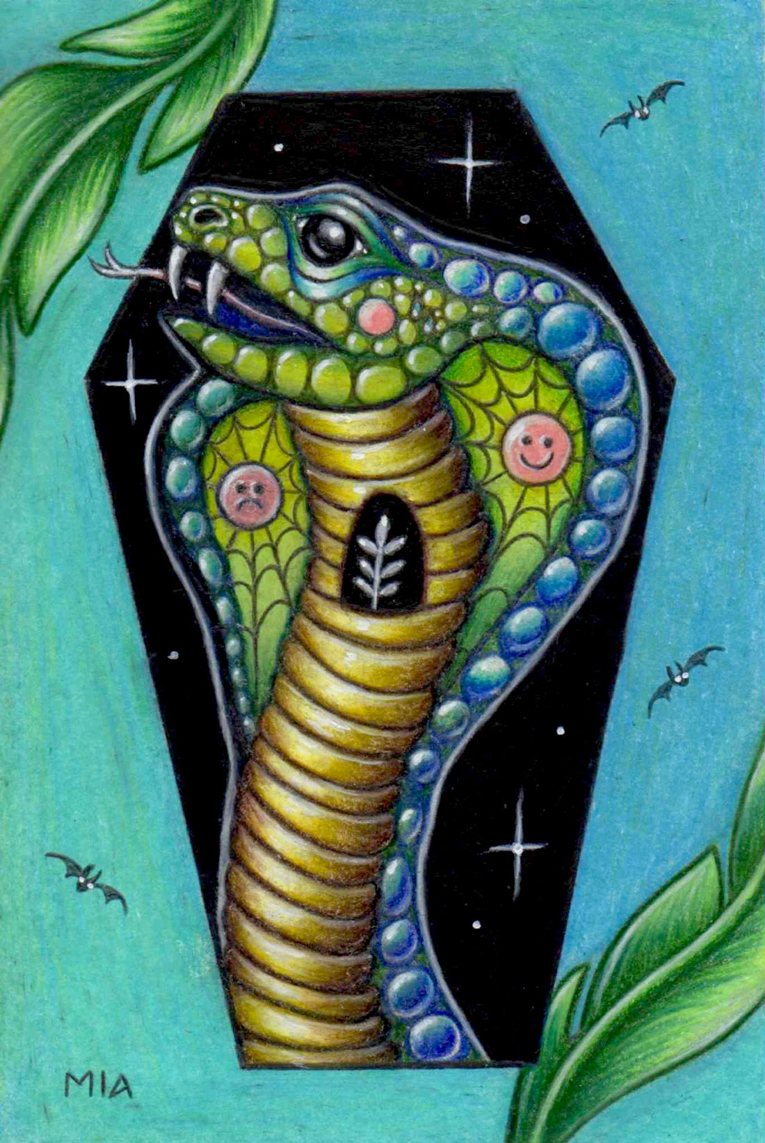 Peaceful Guardian of the Blue Lagoon - Canvas and Paper Prints