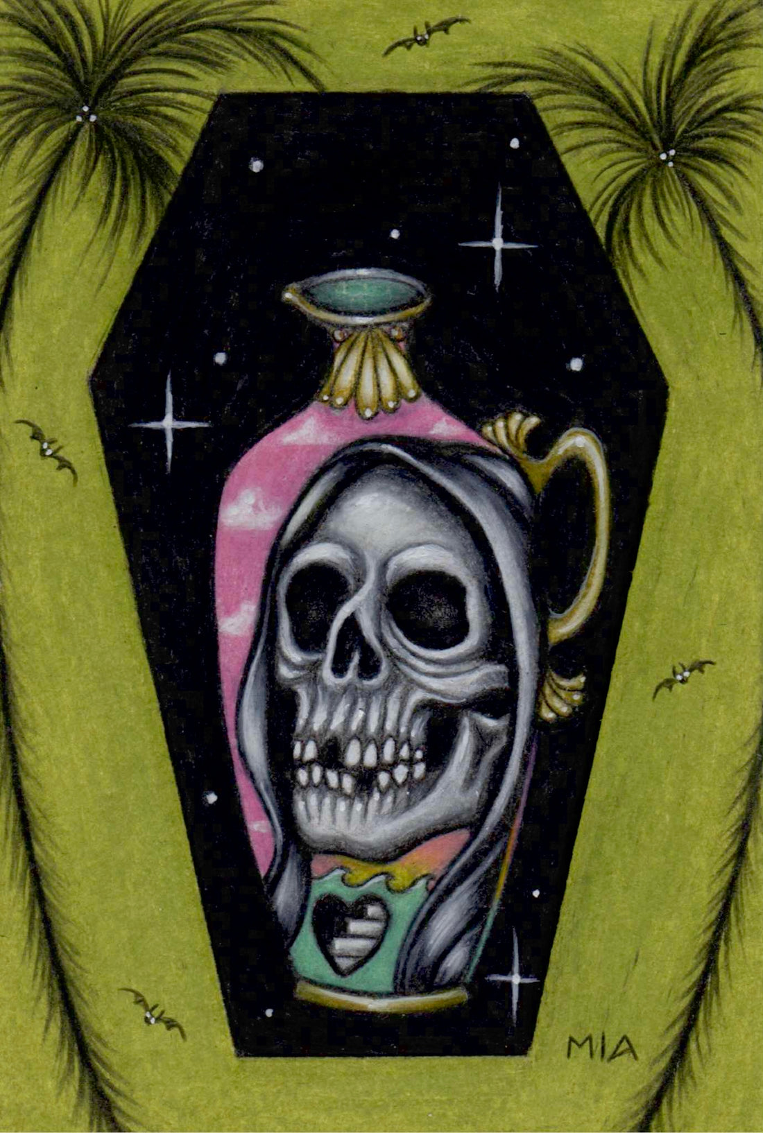 Skeletor Coffin - Canvas and Paper Prints