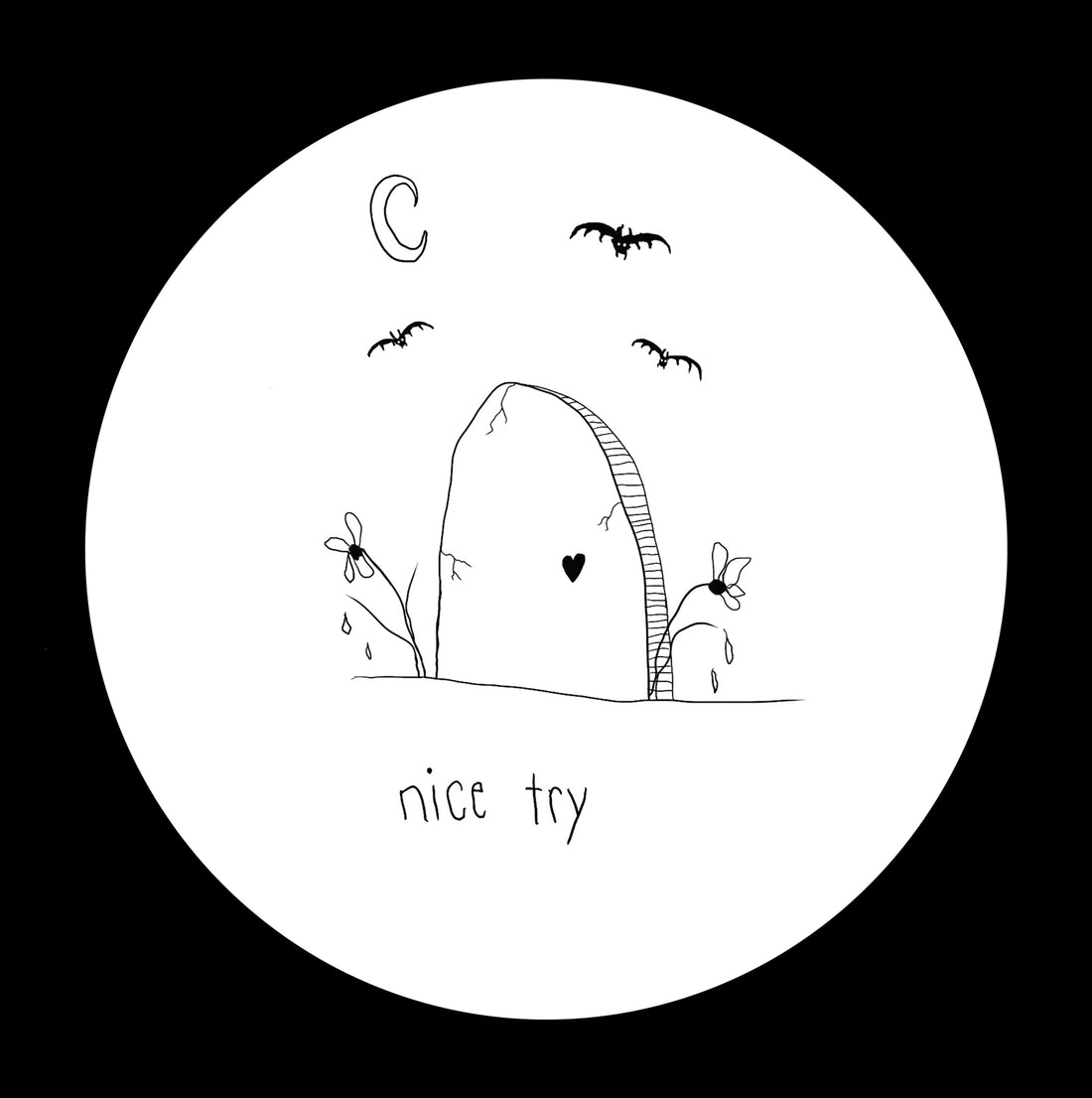 Nice Try (Full Moon) - Canvas and Paper Prints